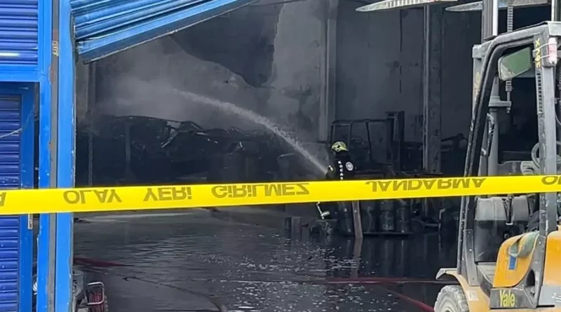 Kocaeli'de Boya Fabrikasındaki Yangın Söndürüldü