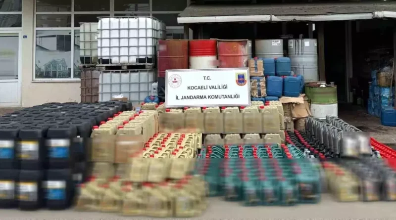 Kocaeli'de 12 Milyon TL'lik Sahte Yağ Yakalandı