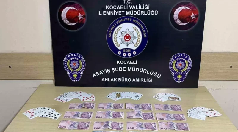 Kocaeli'de Kumar Oynayan 9 Kişiye Ceza 83 Bin TL