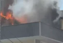 Kocaeli'de Apartman Çatısında Yangın oldu