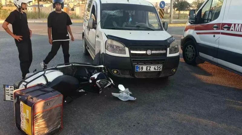 Kocaeli'de Motosiklet Kazasında Sürücü Yaralandı