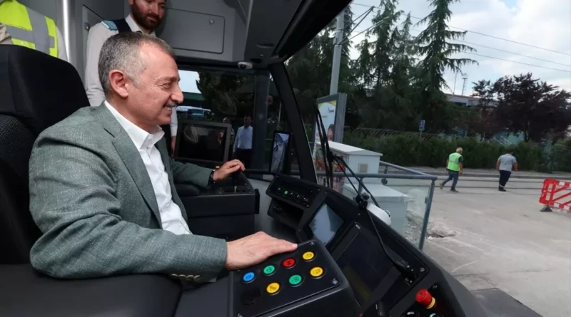 Kocaeli Alikahya-Stadyum Tramvayı Testi Gerçekleştirildi