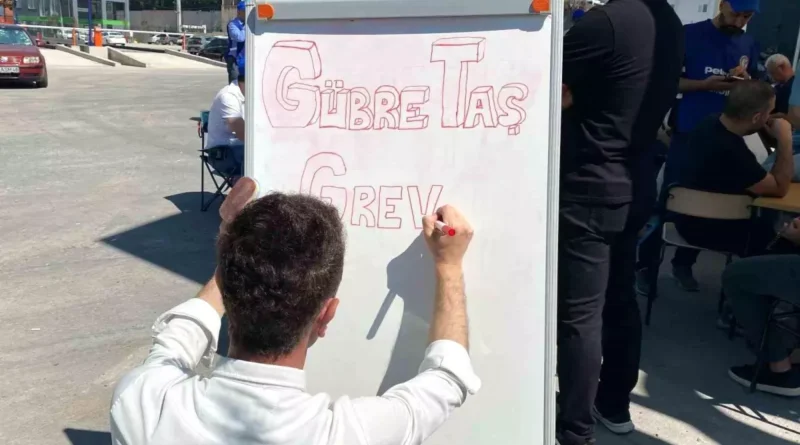 Gübretaş Fabrikası İşçileri Greve Gitti