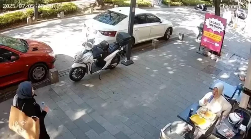 Motosiklet Kazası: Kadın Yaralı Türk Yaya Geçidinde